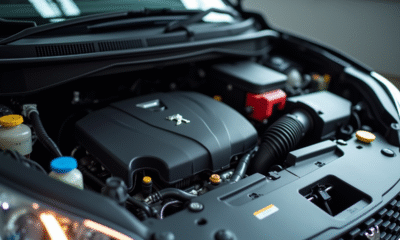 Moteur Peugeot 1,6 HDi en atelier lumineux